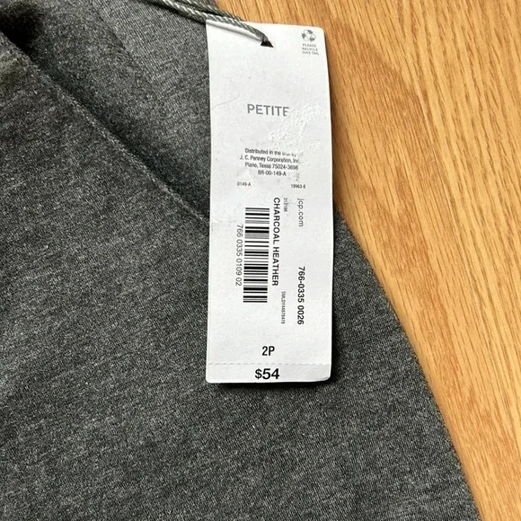 NEW Liz Claiborne Gray Pants | Petite | Petite Pants | Petitie Gray Pants - Picture 11 of 11